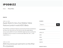 Tablet Screenshot of ipodbizz.com